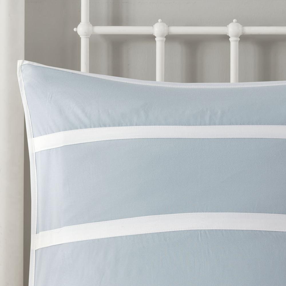 Crystal Beach Euro Sham, Blue color. Picture 3