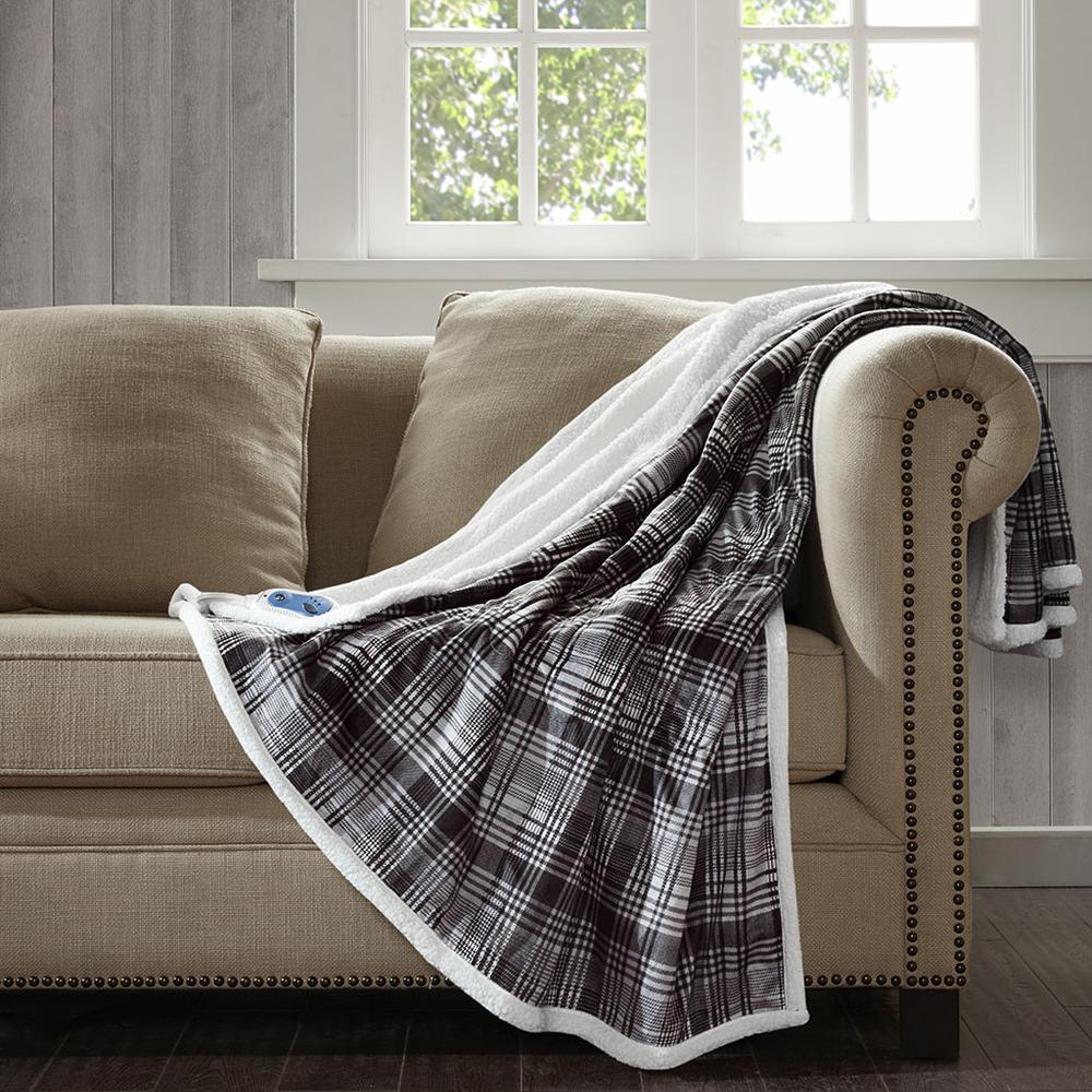 Oversized Mink to Berber Heated Throw. Picture 4