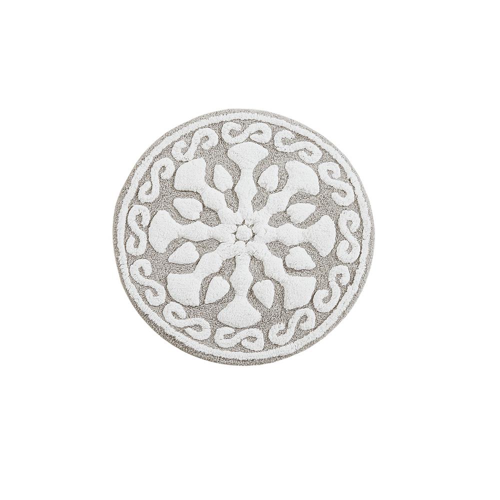Medallion Cotton Tufted Bath Rug. Picture 3