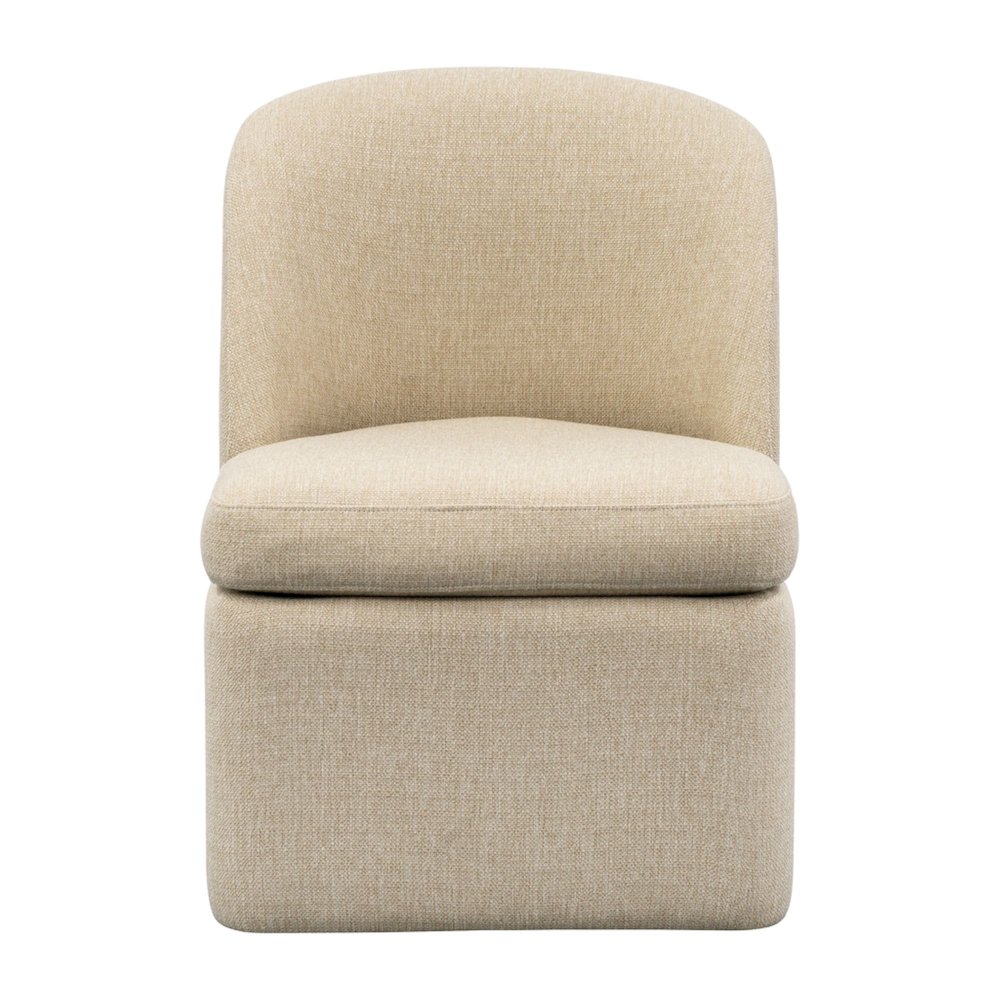 Lyra Dining Chair with castors. Picture 2