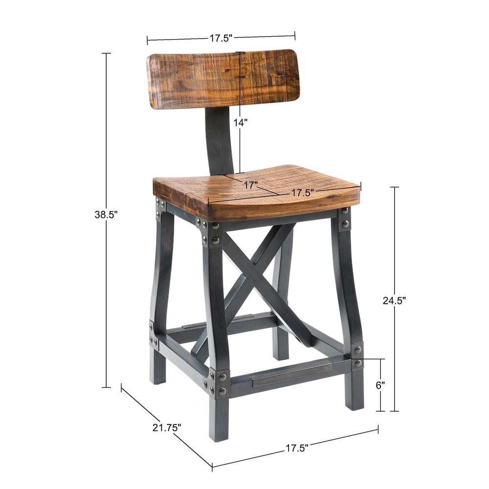Counter Stool with Back. Picture 5