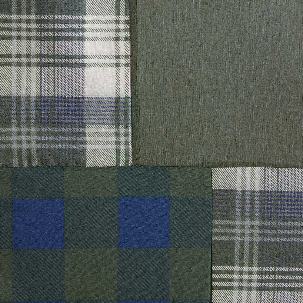 Pieced Cotton Shower Curtain. Picture 5