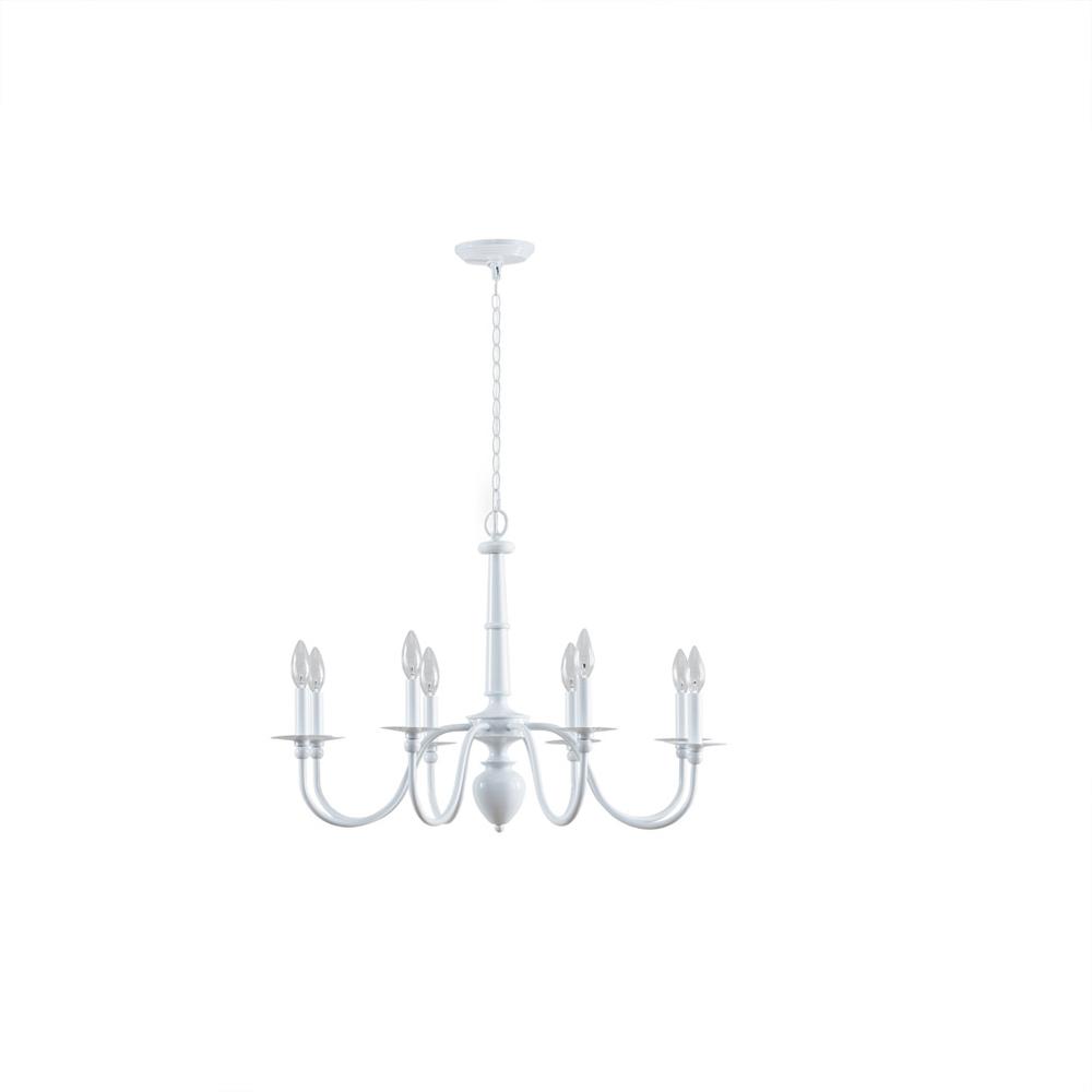 8-Light Traditional Metal Chandelier. Picture 2