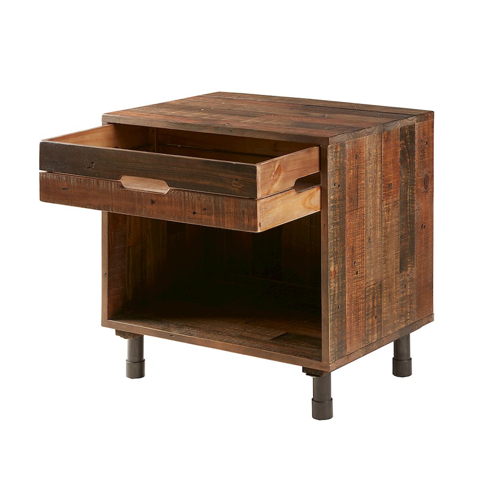 Solid Wood Nightstand. Picture 1