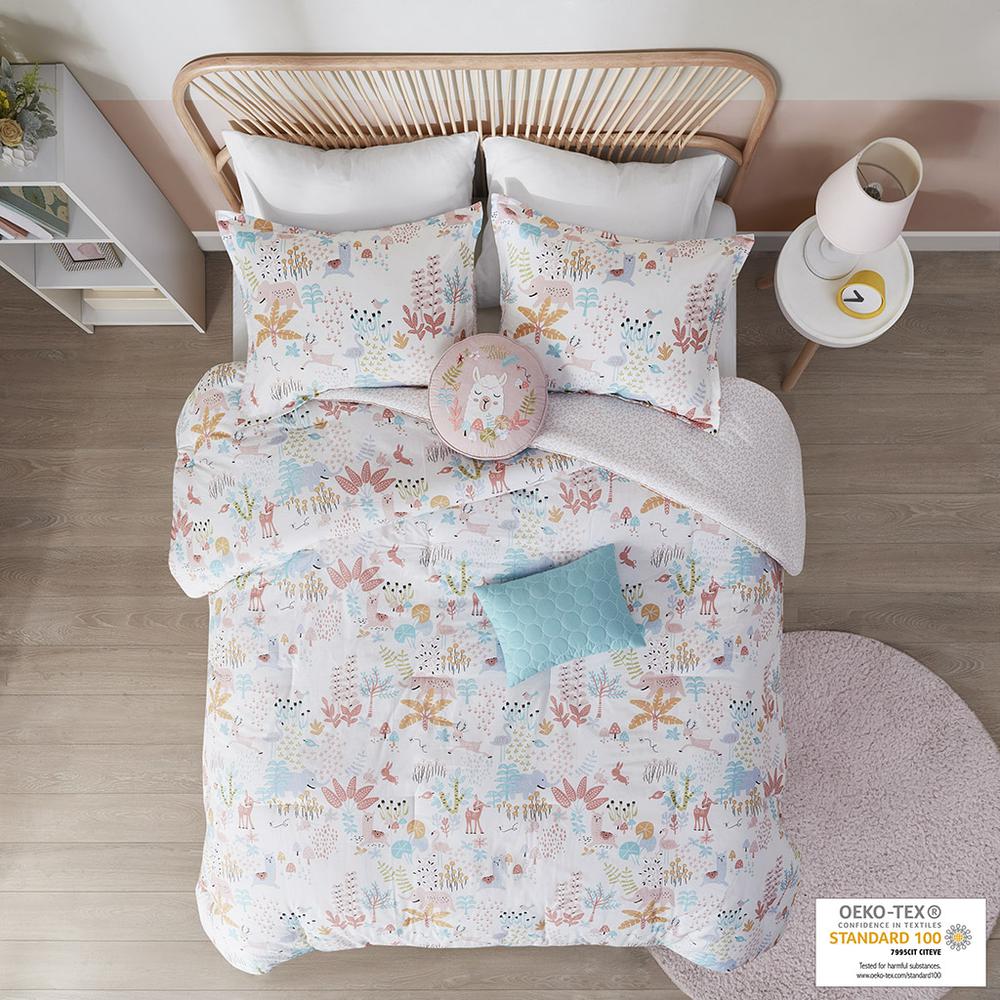 Woodland Animals Cotton Reversible Comforter Set. Picture 4