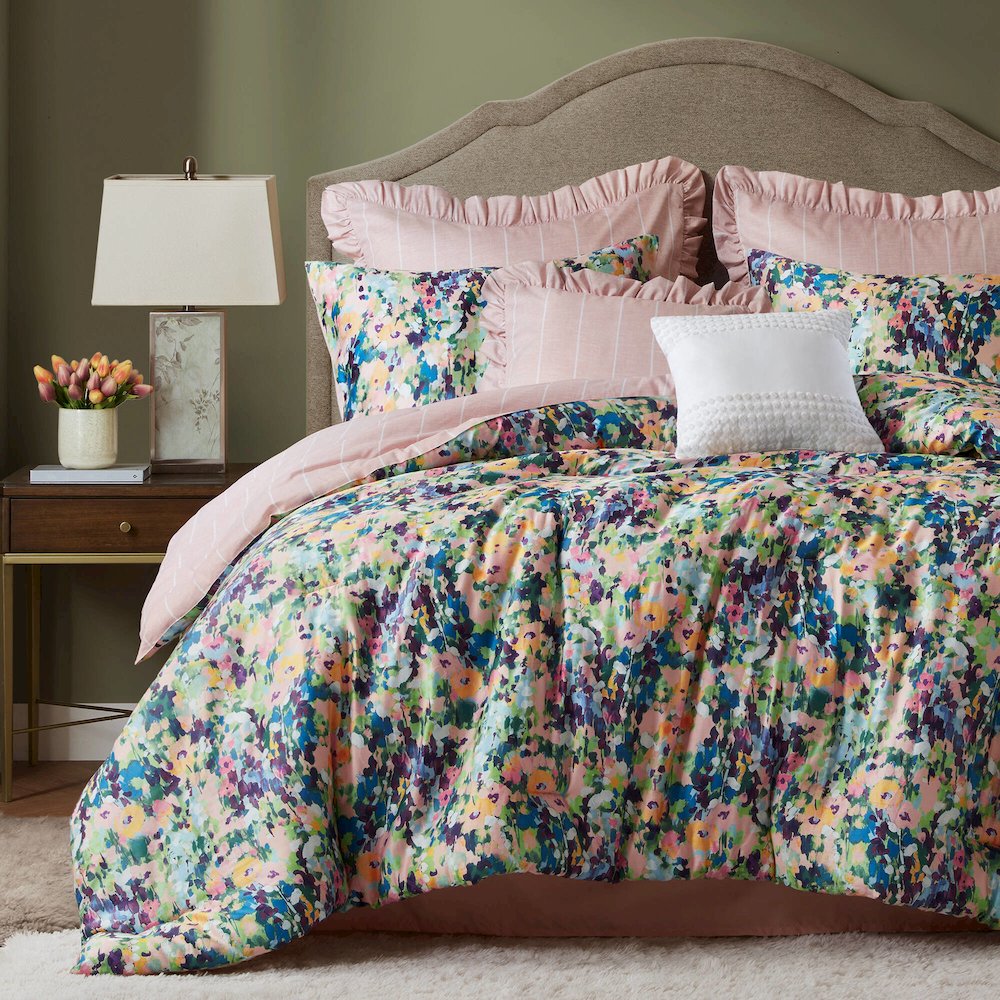 Ophelia 8PCS Comforter Set, Multi color. Picture 4