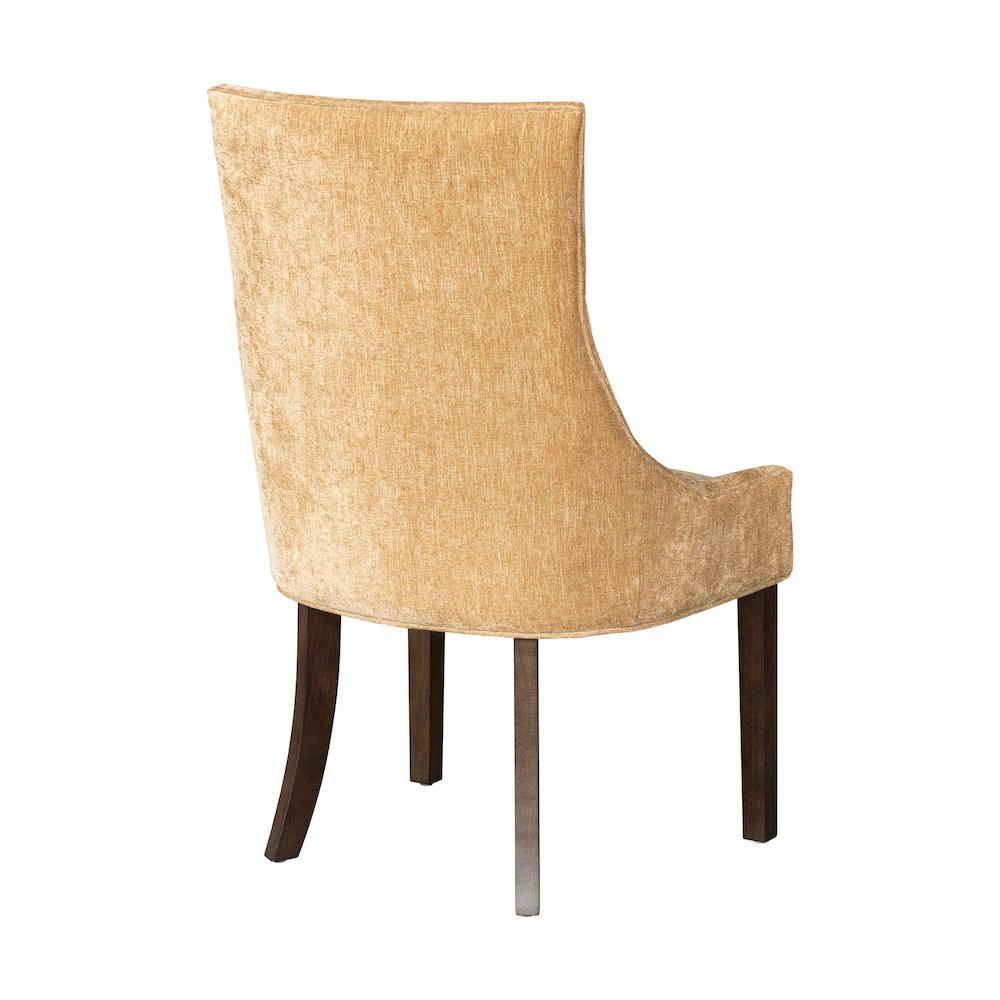 Ultra Upholstered Dining Side Chairs with wood legs (Set of 2). Picture 5