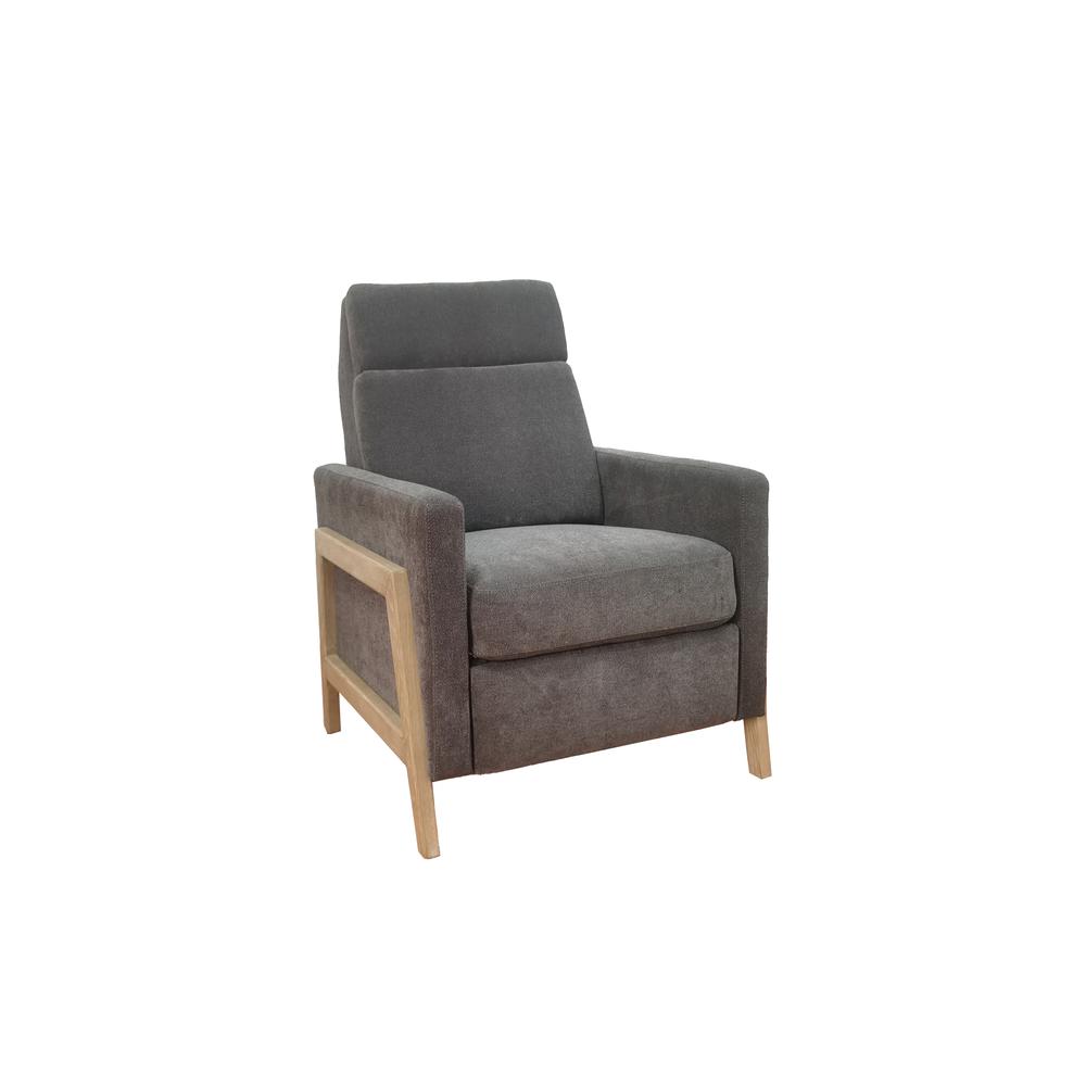 Recliner With Wood Frame. Picture 1