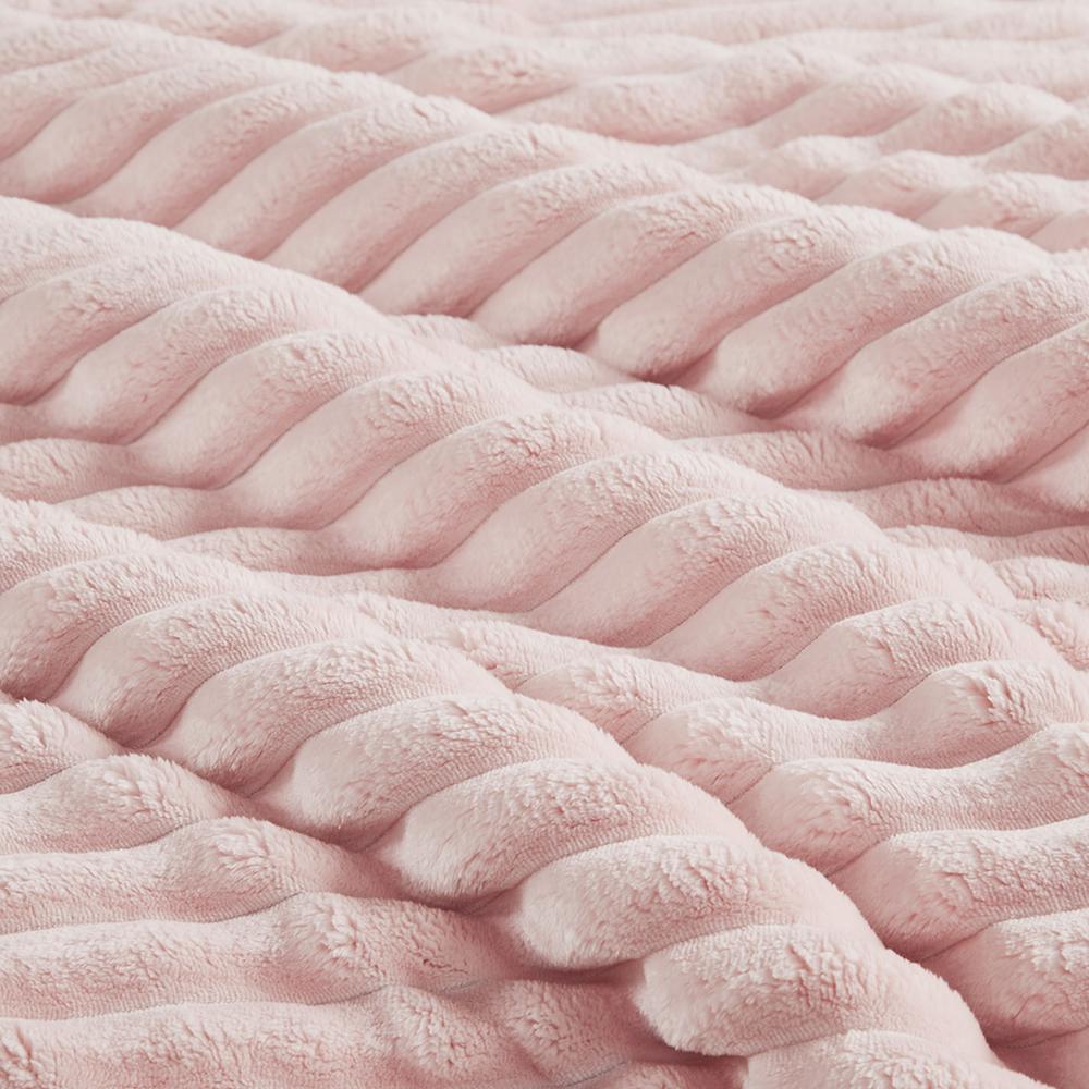2 Piece Corded Plush Comforter Set. Picture 1