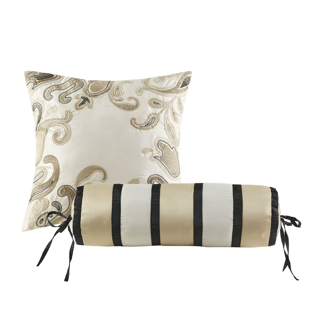 5 Piece Jacquard Bedspread Set with Throw Pillows. Picture 5