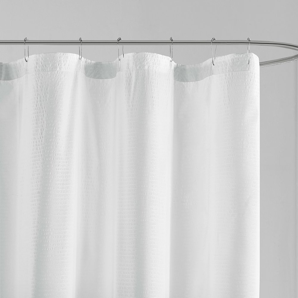 Ombre Printed Seersucker Shower Curtain. Picture 4