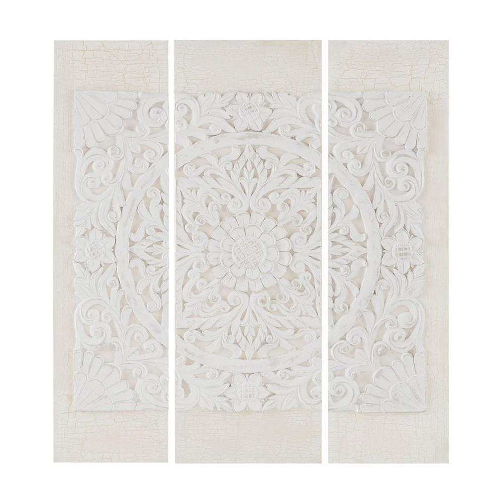Triptych 3-piece Dimensional Resin Canvas Wall Art Set. Picture 4