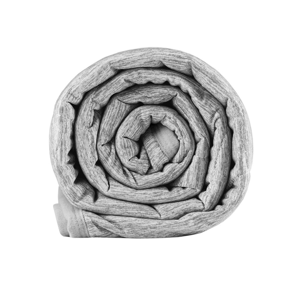 Cooling Touch Down Alternative Throw in Grey Color. Picture 1