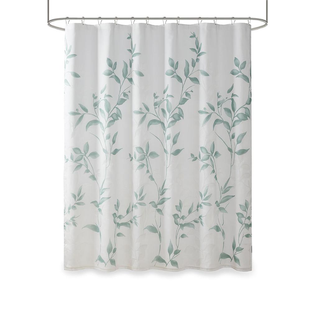 Burnout Printed Shower Curtain. Picture 3