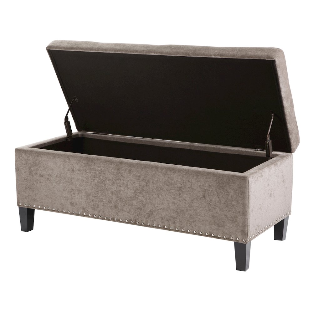 Tufted Top Soft Close Storage Bench. Picture 2