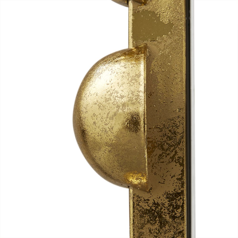 Beaded Round Wall Mirror 36"D. Picture 5