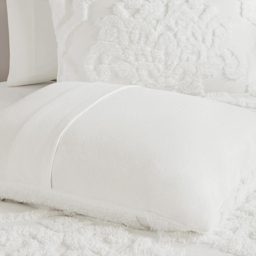 Seraphina White Chenille Duvet Cover Set, Belen Kox. Picture 8