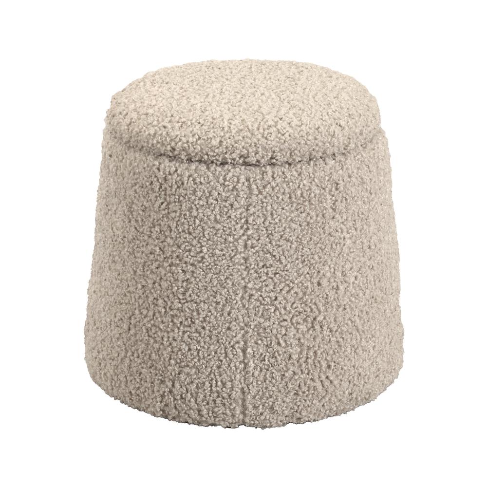 Round Storage Ottoman. Picture 4