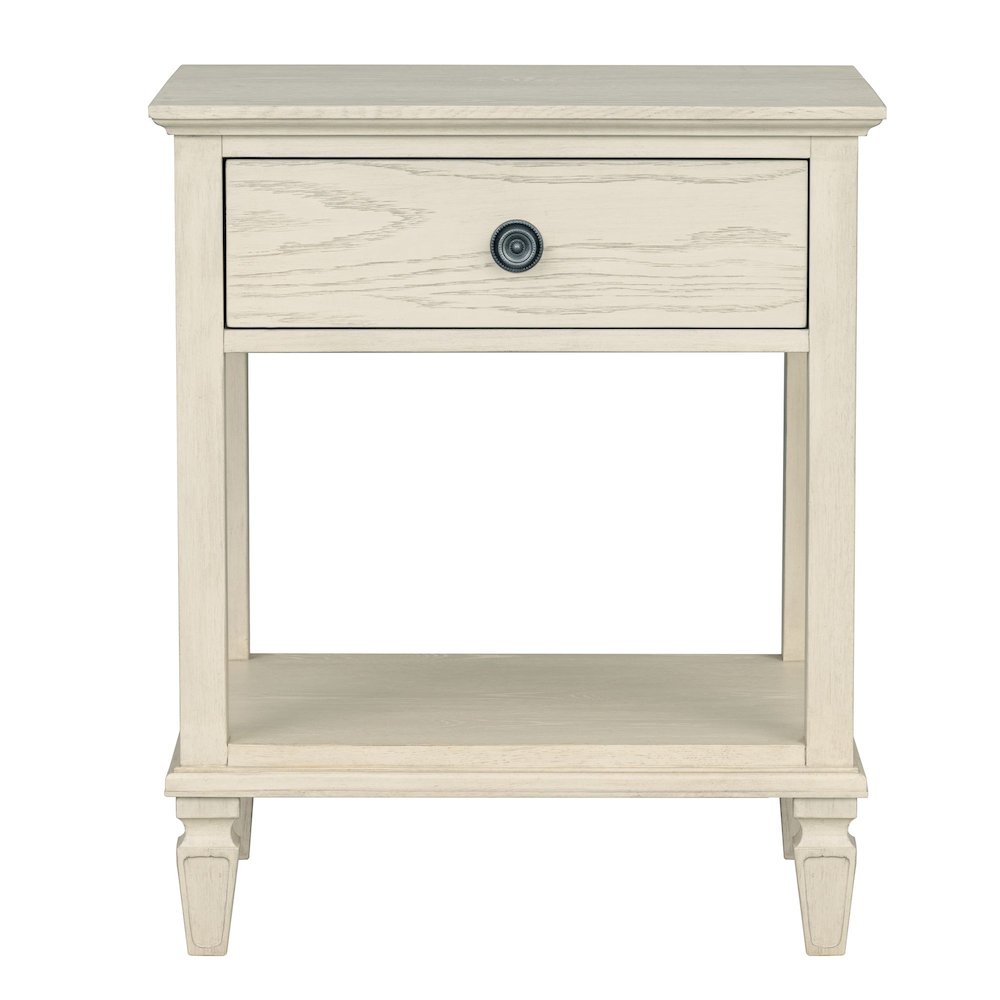 Victoria Bedside Table, Antique Cream color. Picture 1