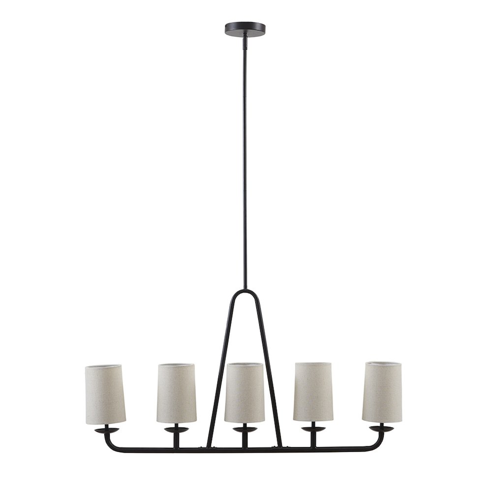 5-Light Linear Chandelier. Picture 1