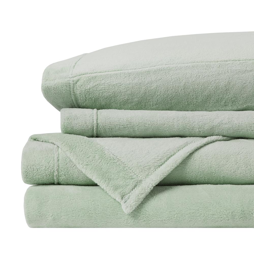 100% Polyester Knitted Plush Sheet Set,BL20-0458. Picture 4