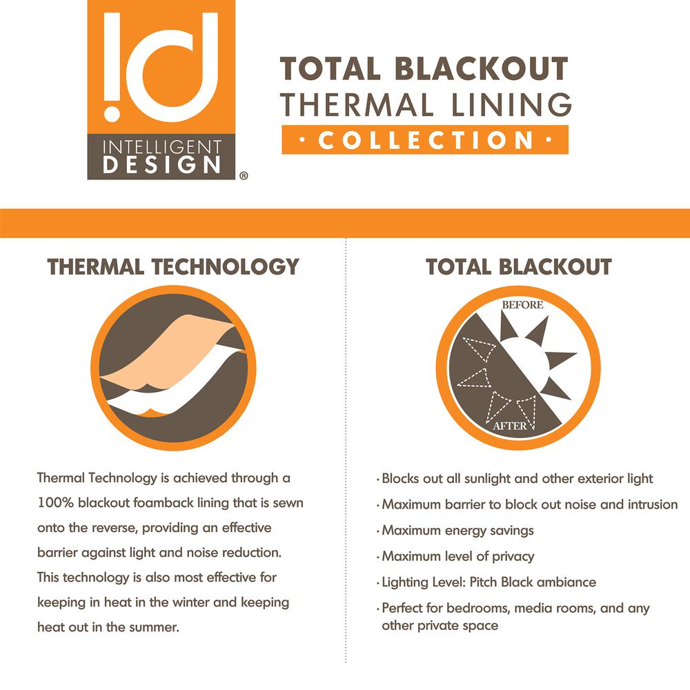 Printed Total Blackout Curtain Panel. Picture 5