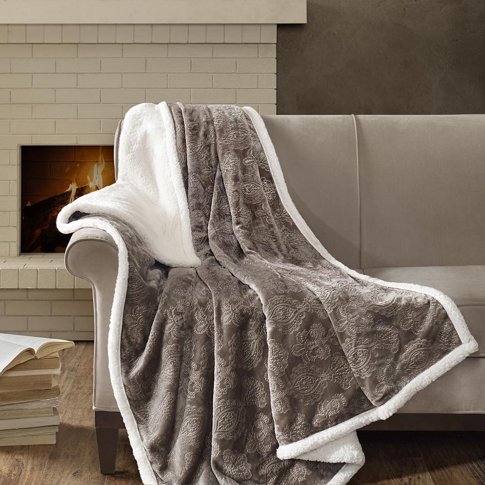 Oversized Textured Plush Throw. Picture 3