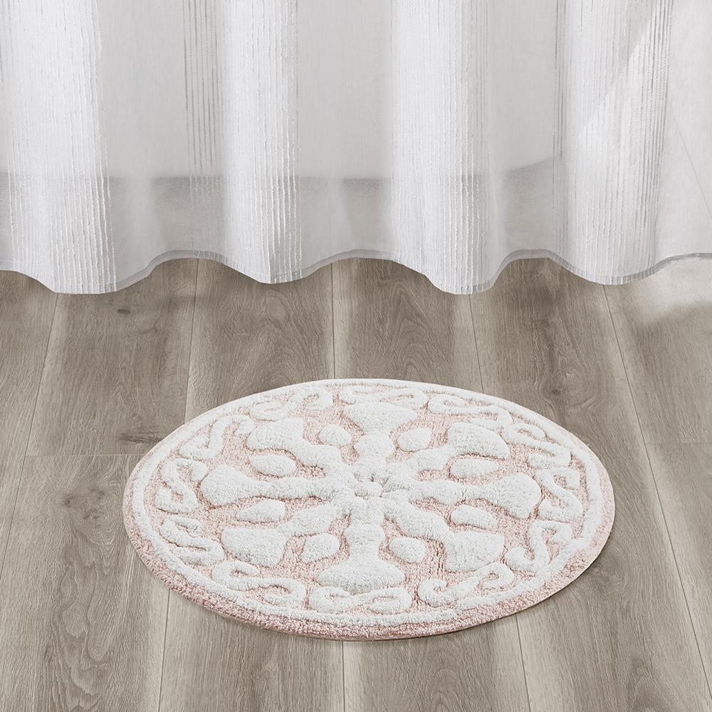 Medallion Cotton Tufted Bath Rug. Picture 2