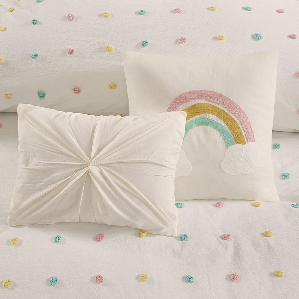 Cotton Jacquard Pom Pom Duvet Cover Set. Picture 2