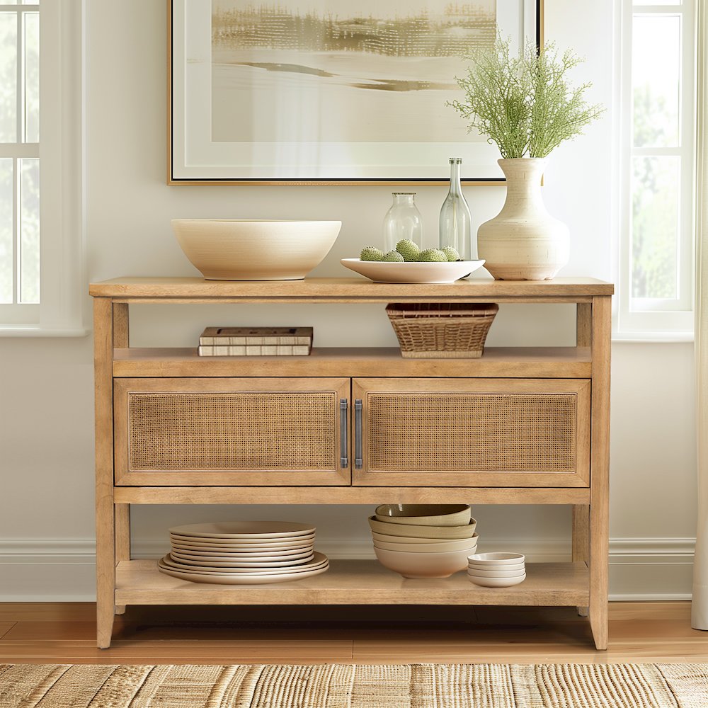 2 Door Storage Console Table. Picture 3
