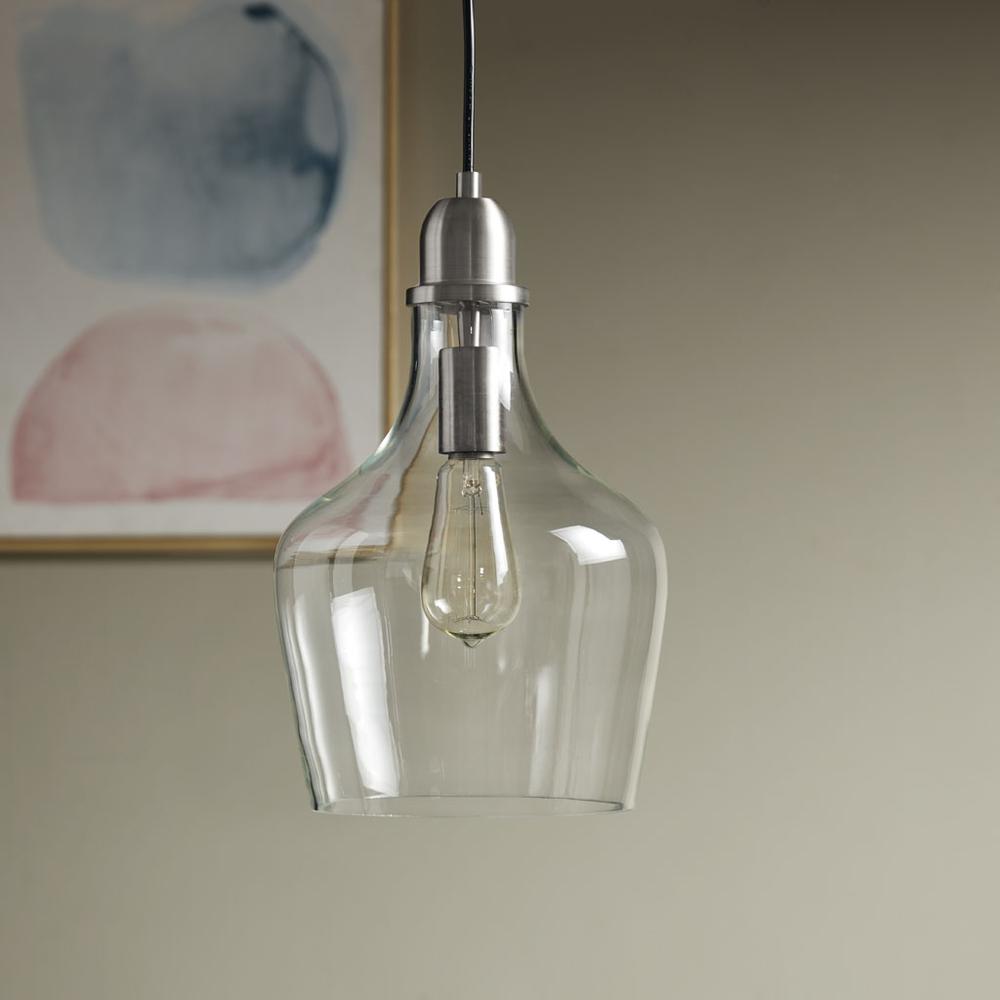 Bell Shaped Glass Pendant. Picture 4