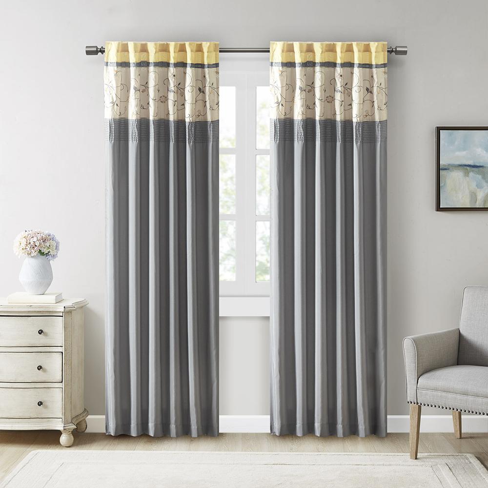 Embroidered Curtain Panel. Picture 4