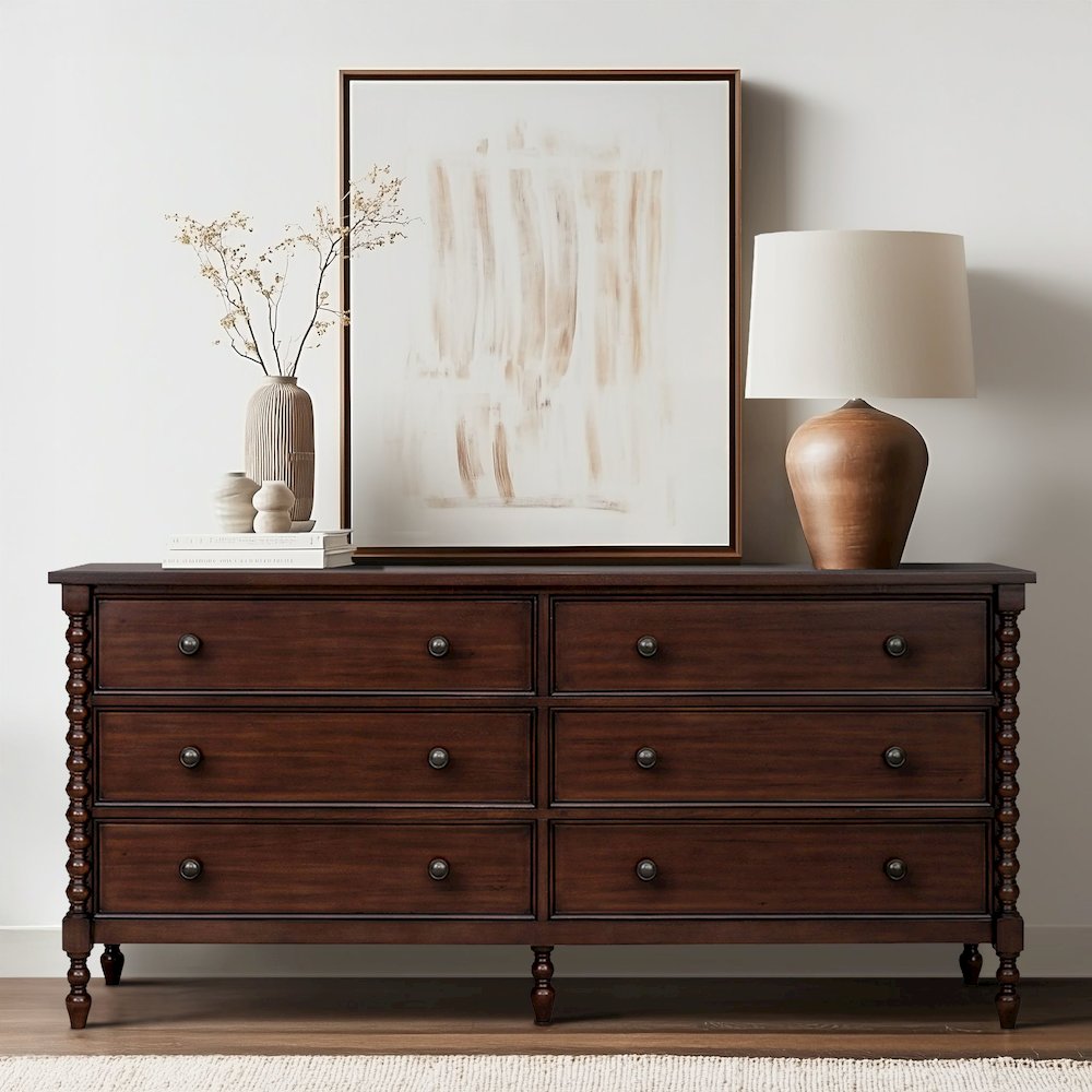 Beckett Large Dresser, Morocco Brown color. Picture 4