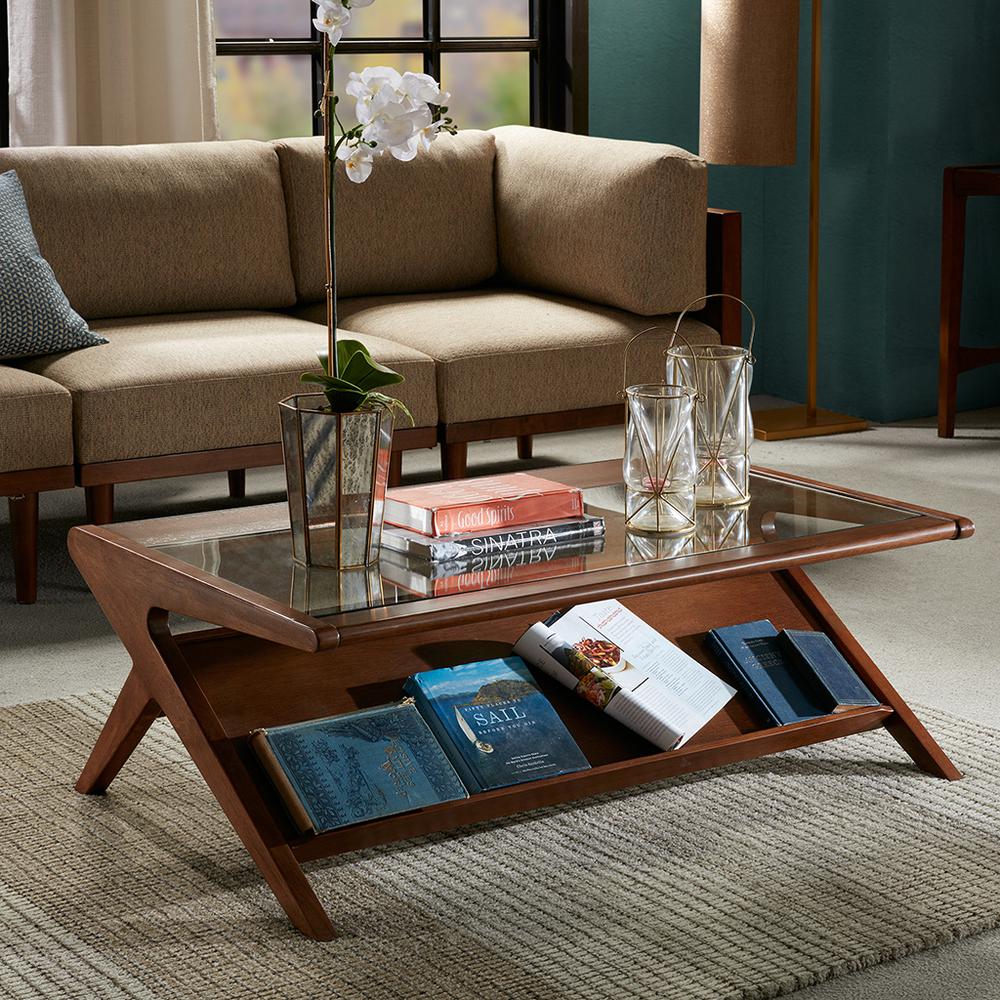 Coffee Table with Tempered Glass. Picture 4