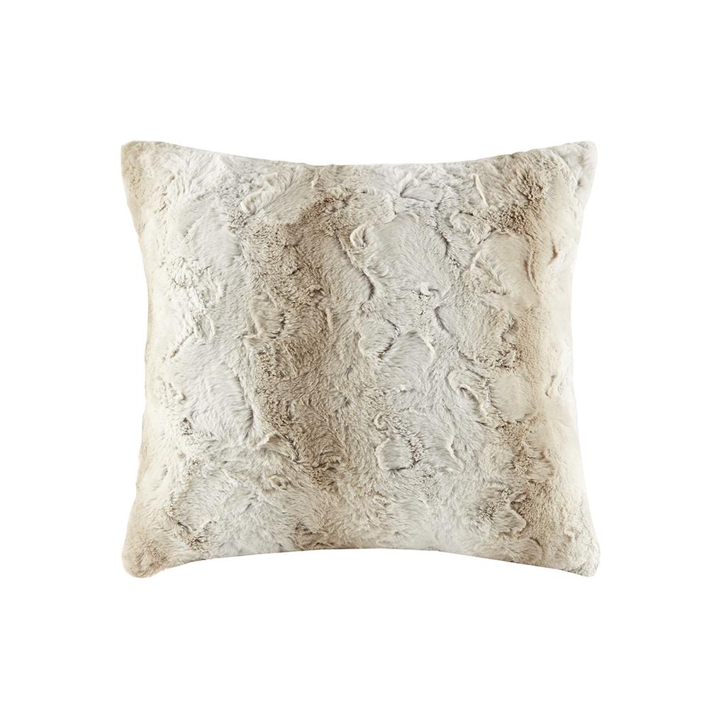Faux Fur Square Pillow. Picture 2