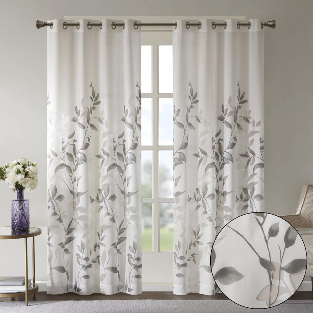 Burnout Printed Curtain Panel. Picture 5