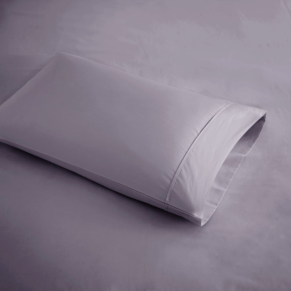 600 Thread Count Cooling Cotton Blend 4 PC Sheet Set, Purple color. Picture 3