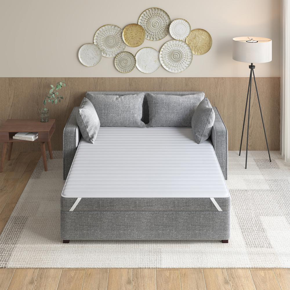 Ultra-Soft Microfiber Waterproof Sofa Bed Mattress Pad. Picture 1