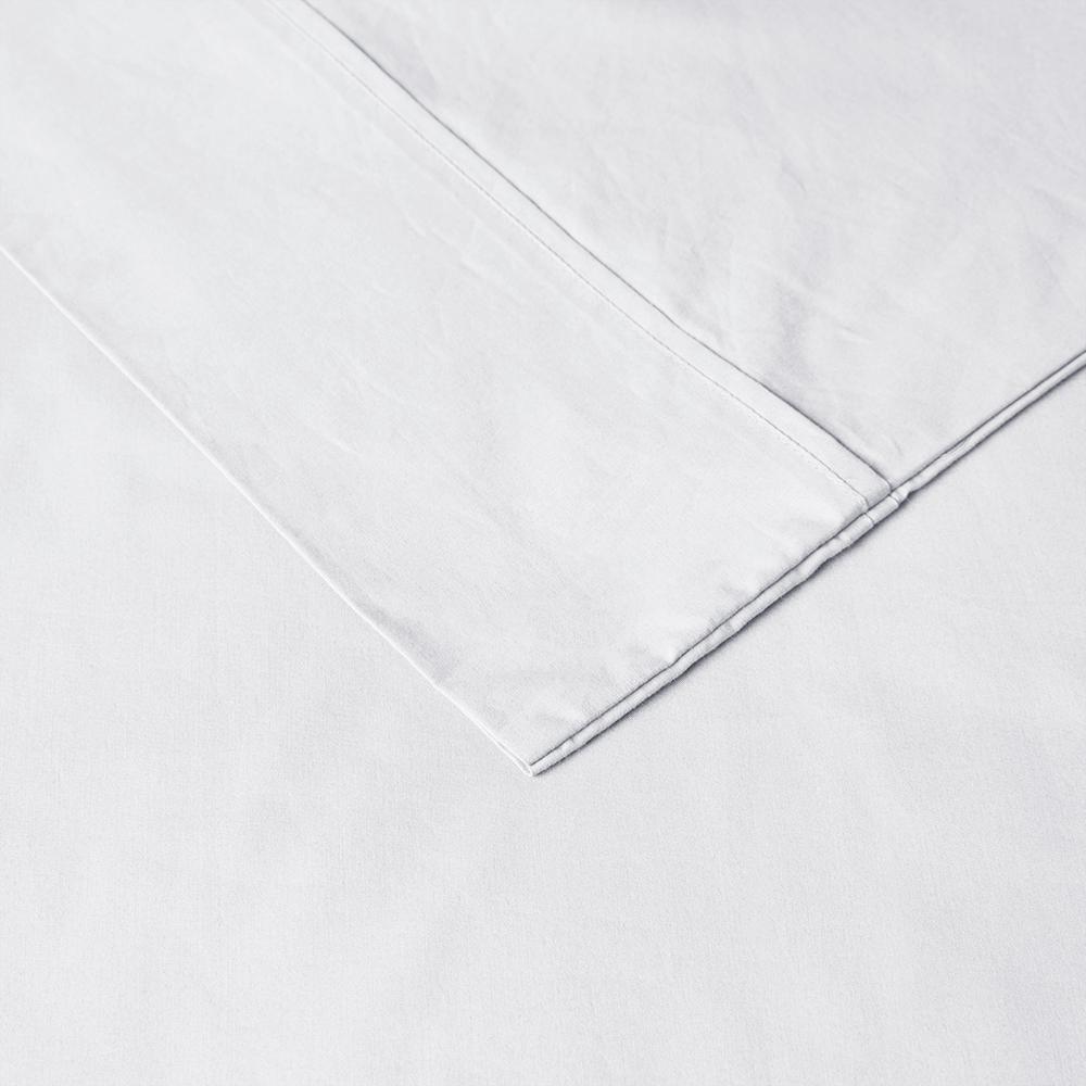 200 Thread Count Relaxed Cotton Percale Sheet Set. Picture 3