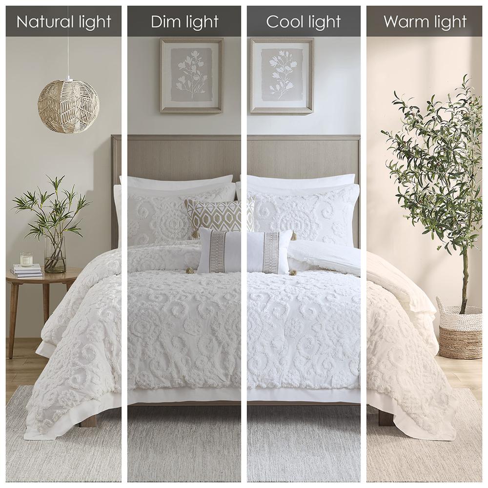 Suzanna Comforter Mini set, Ivory color. Picture 5