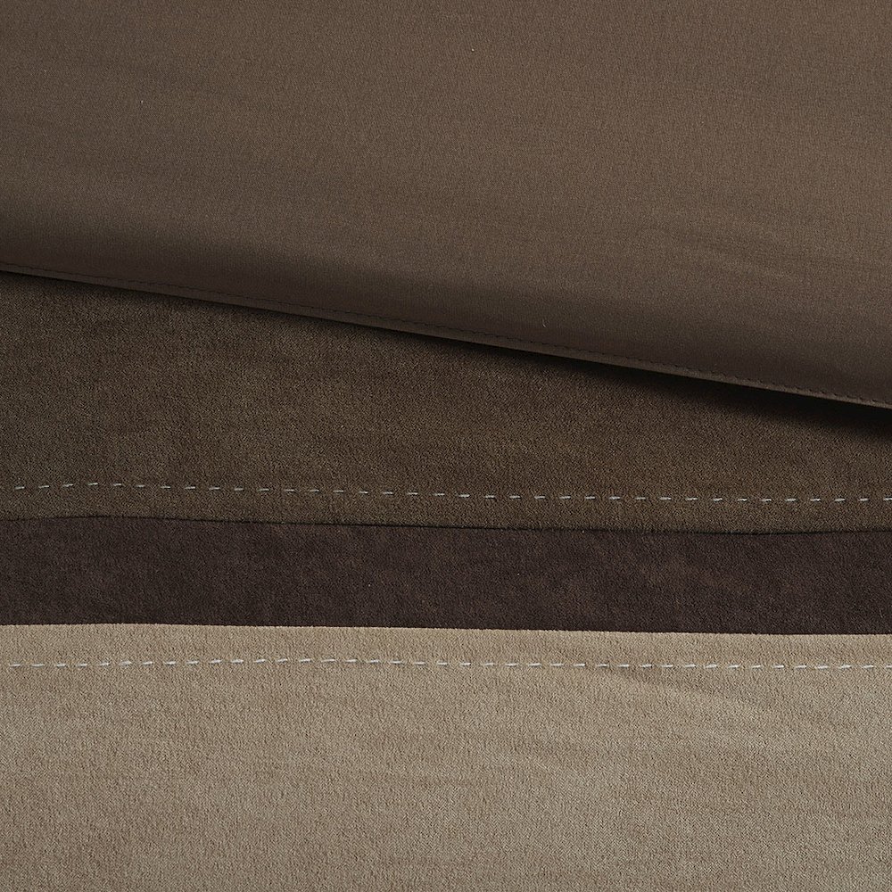 7 Piece Faux Suede Comforter Set. Picture 5