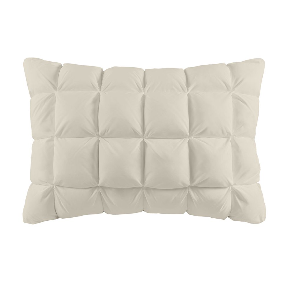 Stay Puffed Overfilled Pillow Protector Single Piece in Tan Color. Picture 1