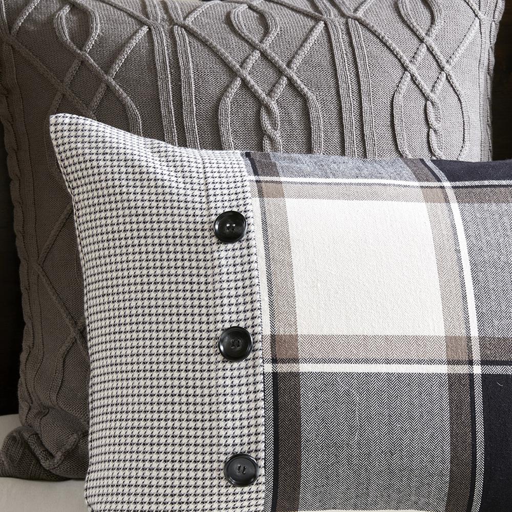 Urban Cabin Cotton Jacquard Comforter Set, Brown color. Picture 5