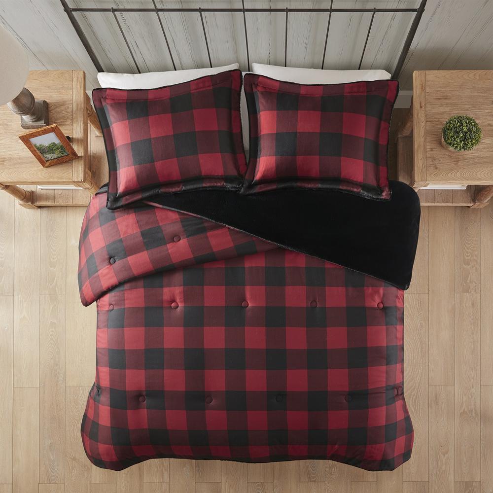 Faux Wool to Faux Fur Down Alternative Comforter Set. Picture 1