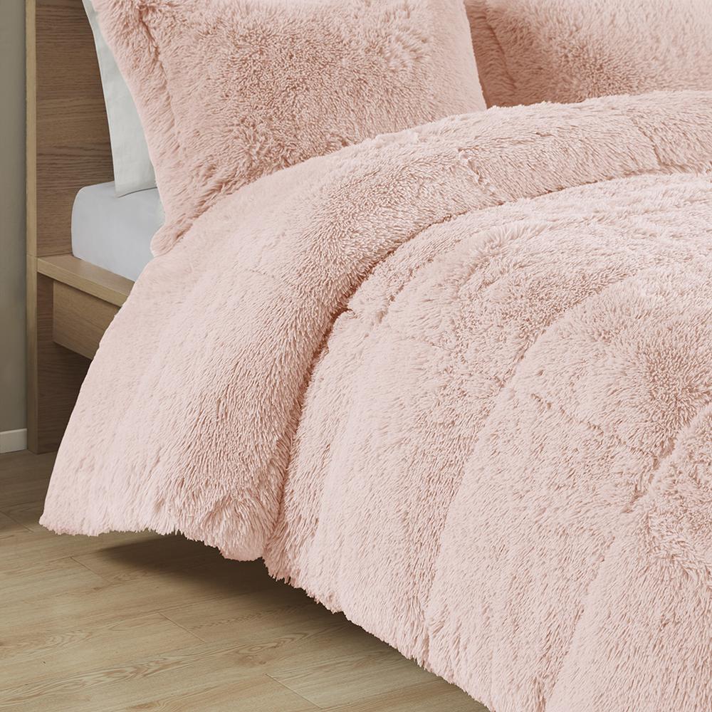 Shaggy Long Fur Comforter Mini Set. Picture 1