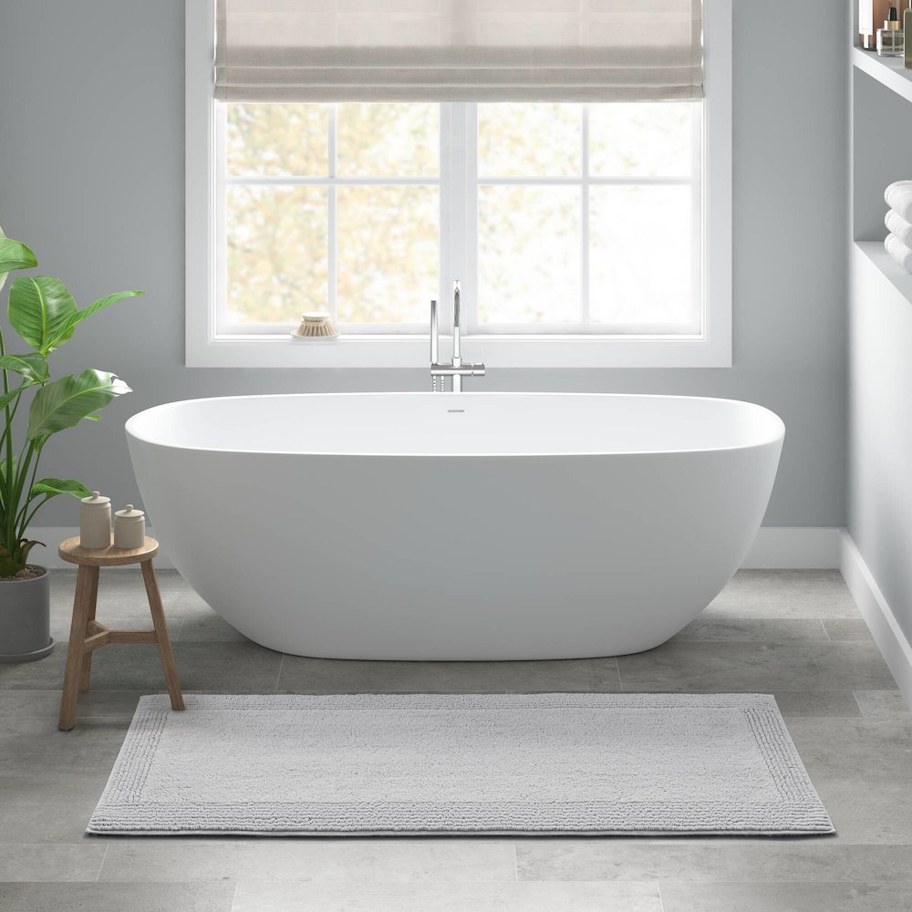 100% Cotton Tufted 3000 GSM Reversible Bath Rug. Picture 5