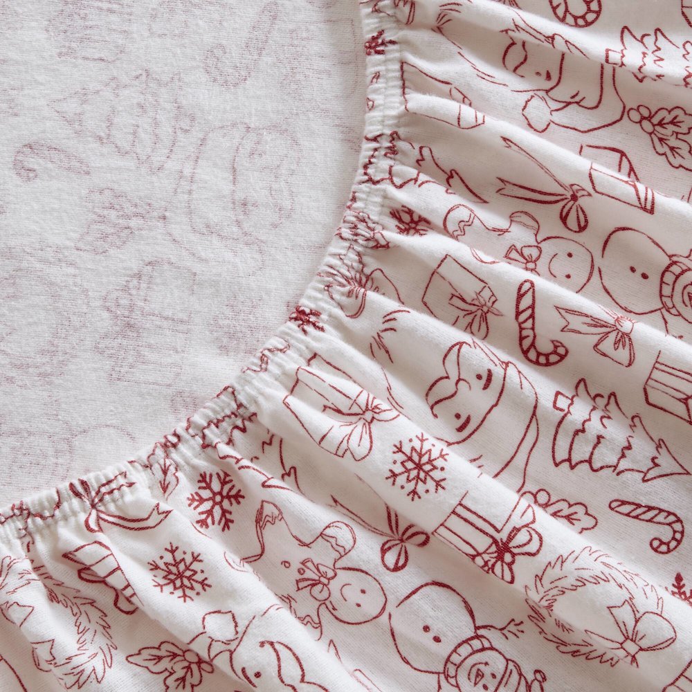 100% Cotton Flannel Pigment Printed Sheet Set. Picture 3