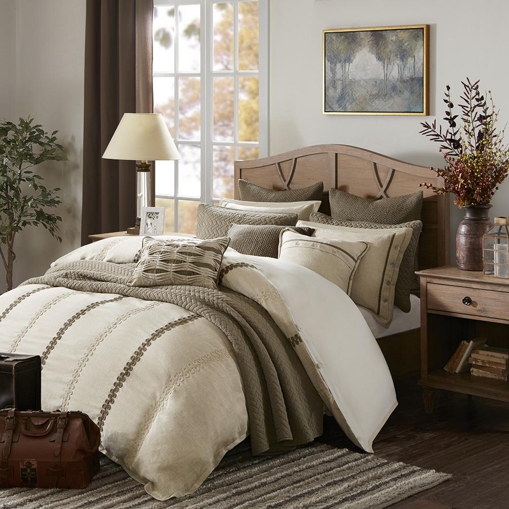 Chateau Comforter Set, Linen color. Picture 4