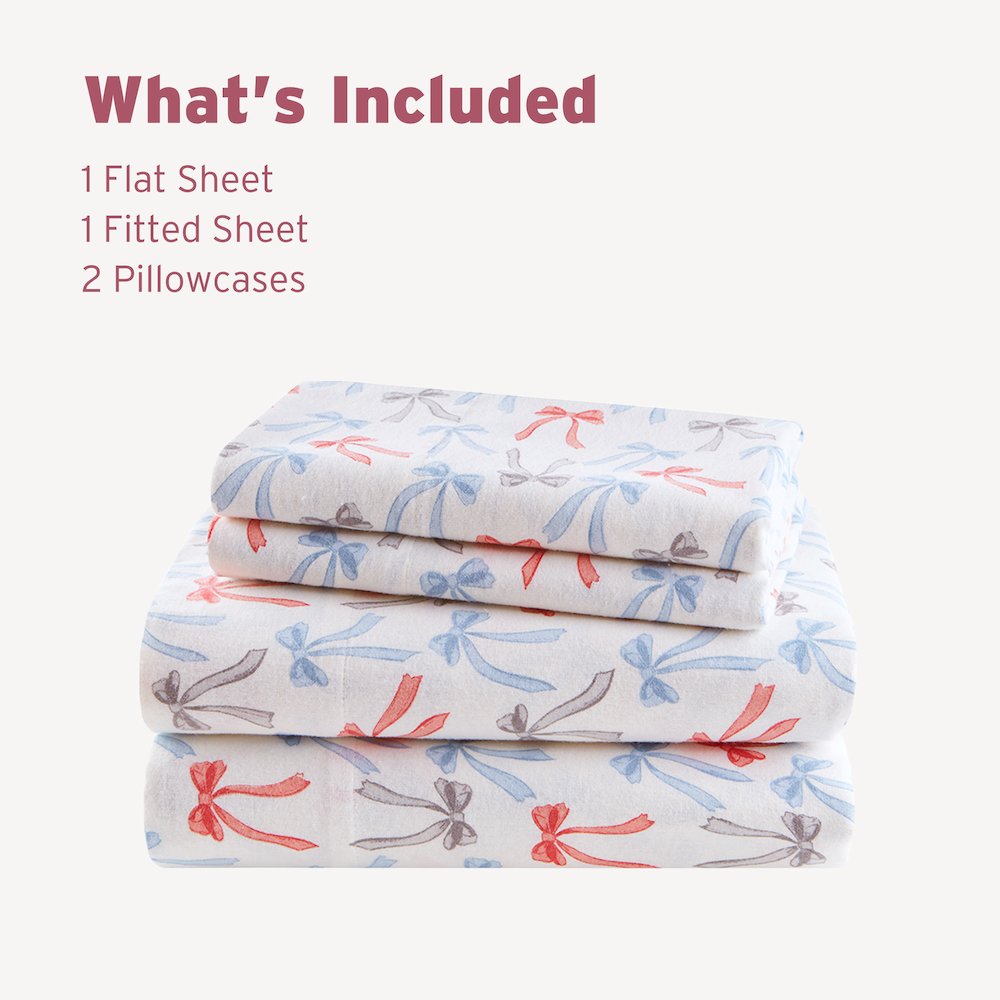 100% Cotton Flannel Pigment Printed Sheet Set. Picture 1