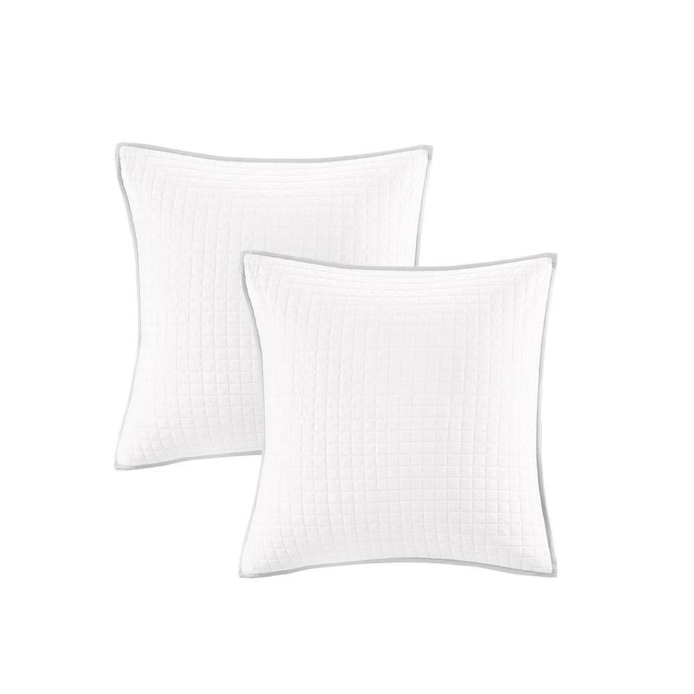 Cotton Jacquard Duvet Cover Set with Euro Shams and Throw Pillows. Picture 2